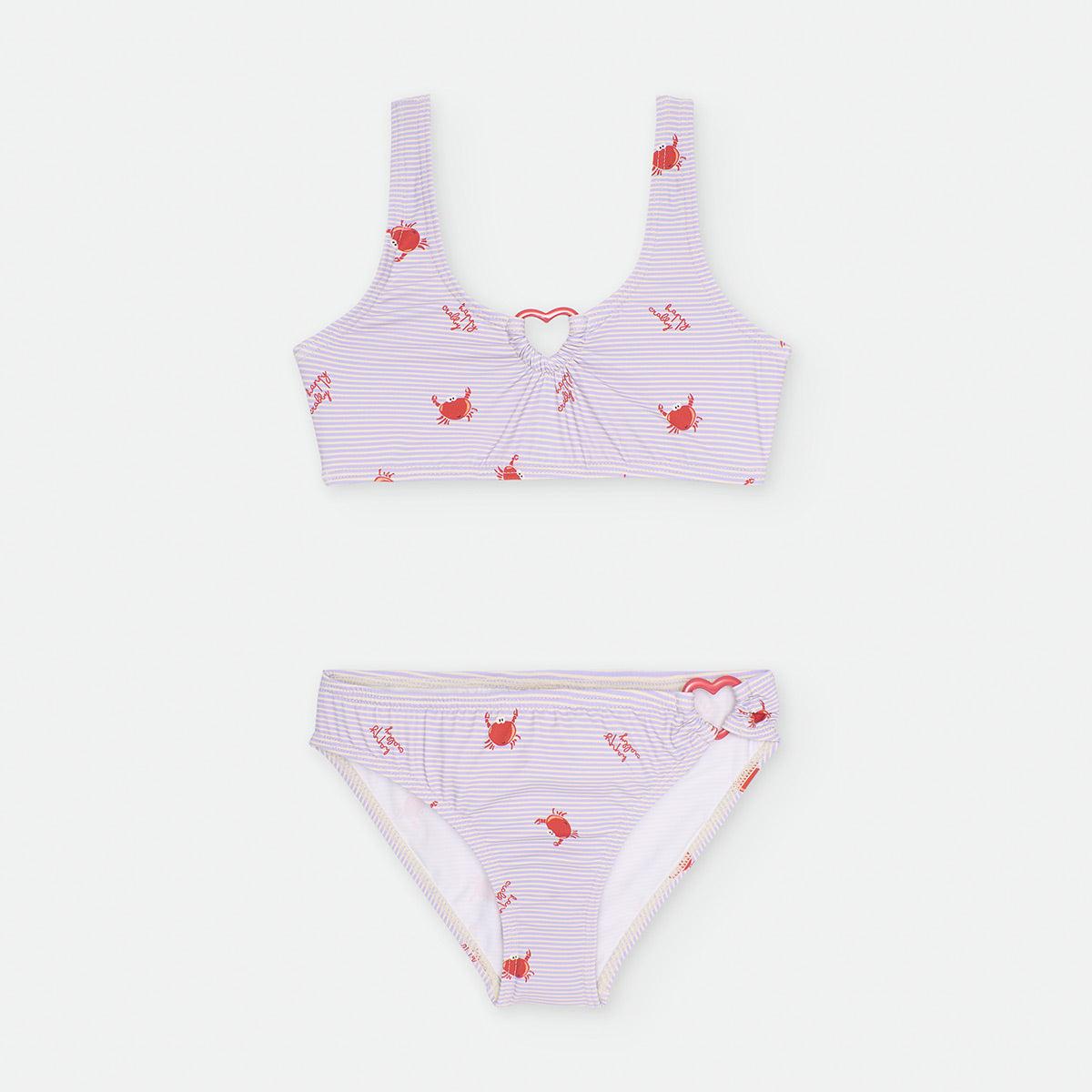 Top bikini niña Waterlemon Happy Crabby