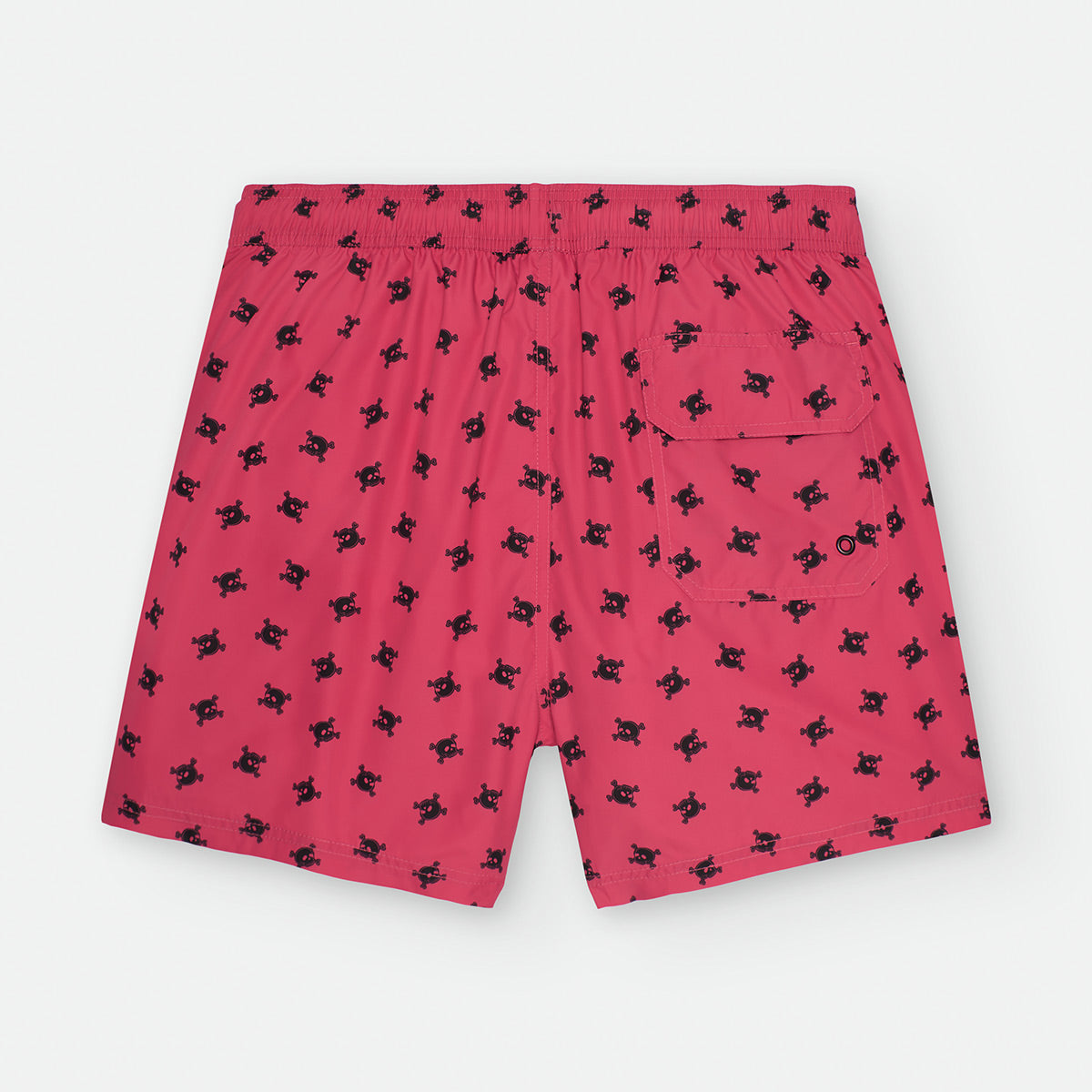 Bañador "Kids & Papi" Waterlemon Calaberas rojo