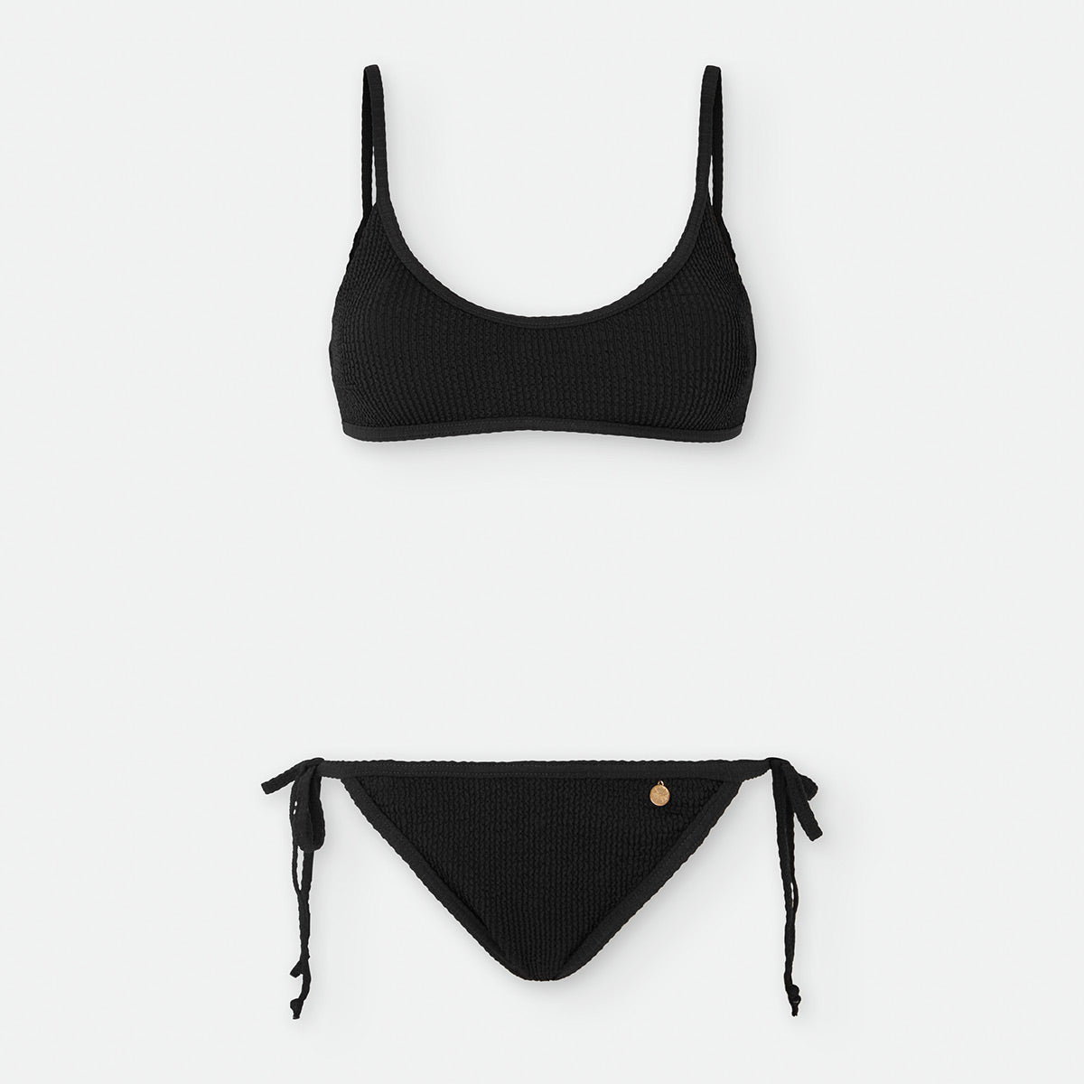 Bikini Teen Waterlemon Tiras Laterales Negro