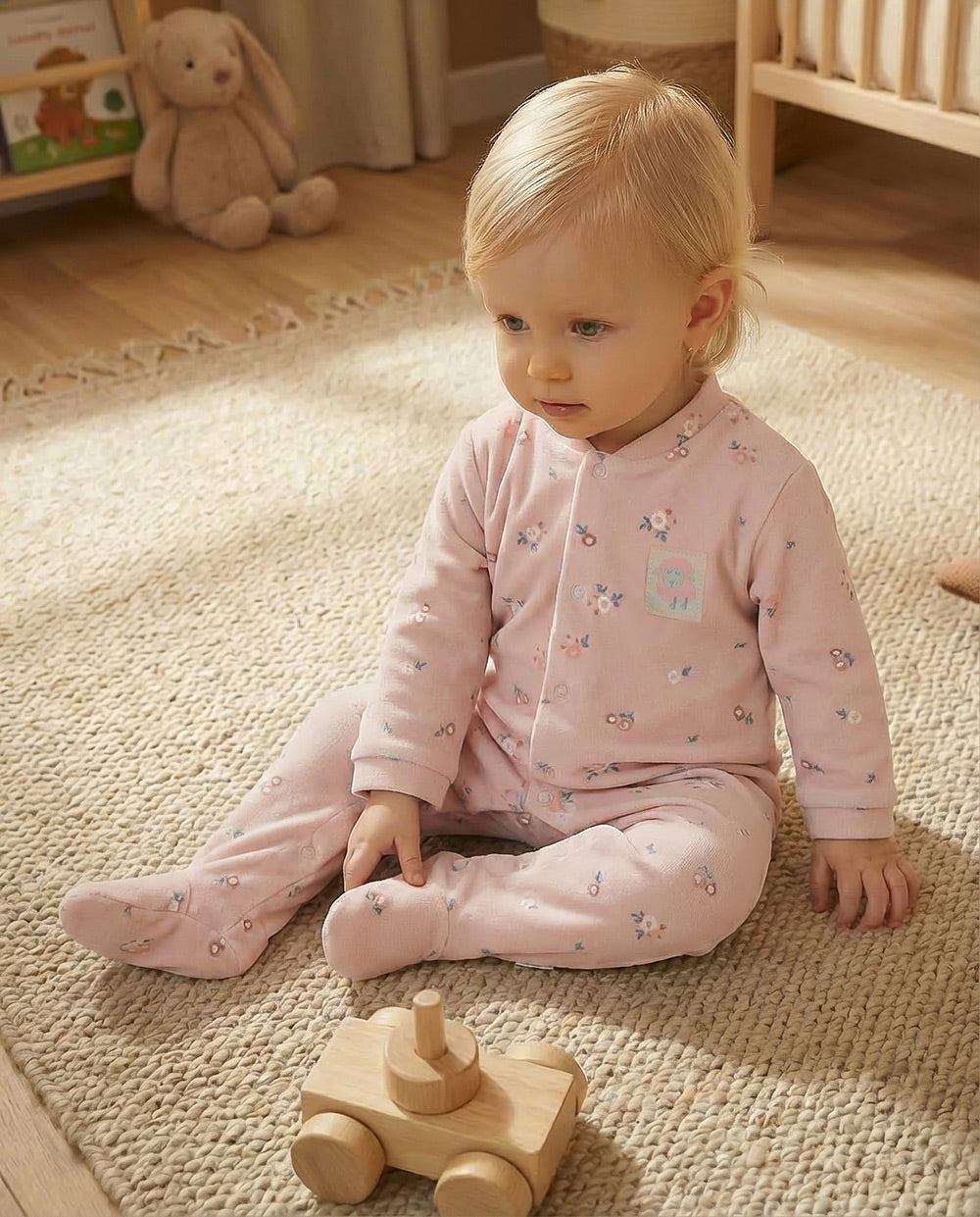 Pelele bebé niña Waterlemon Fur & Wool Rosa