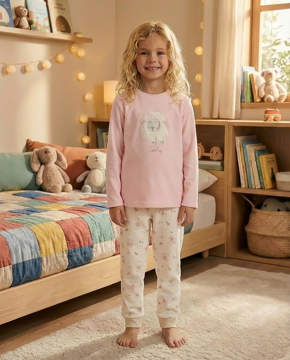 Pijama niña Waterlemon Fur & Wool Rosa