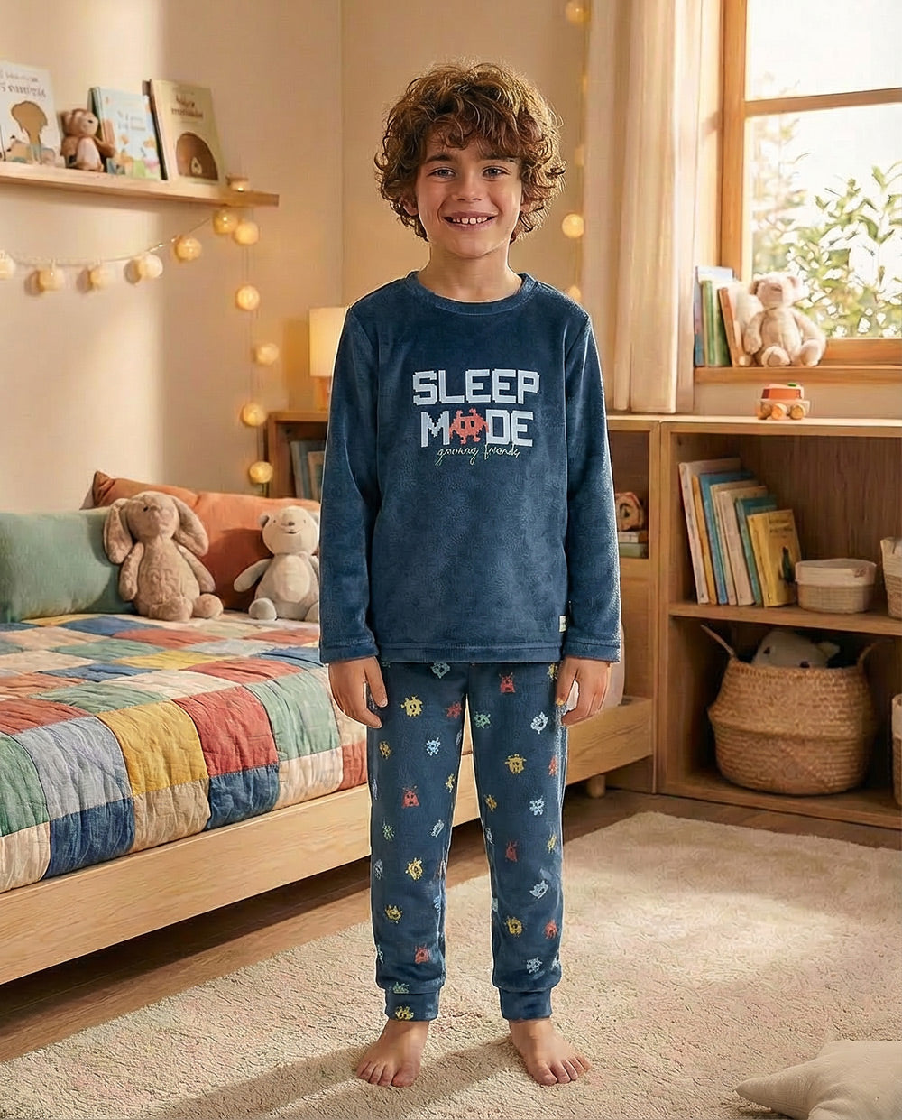 Pijama Waterlemon Game Over Azul