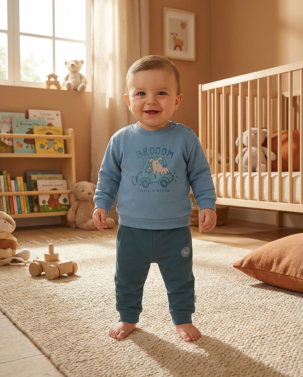 Conjunto bebé niño Waterlemon Perrito azul