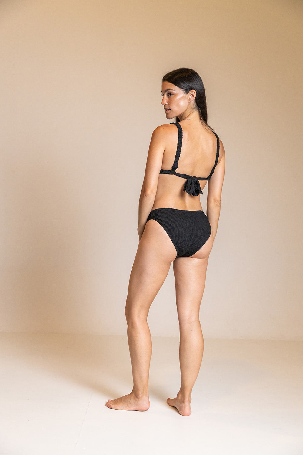 Bikini Teen Waterlemon Trenzado Negro