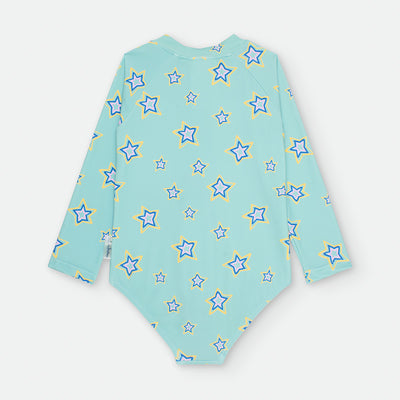 Bañador manga larga niña Waterlemon Star Glow