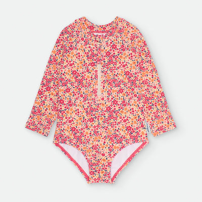 Bañador manga larga niña Waterlemon Red Summer