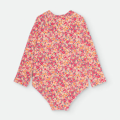 Bañador manga larga niña Waterlemon Red Summer