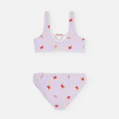 Top bikini niña Waterlemon Happy Crabby