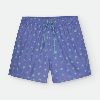 Bañador "Kids & Papi" Waterlemon Calaberas azul