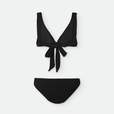 Bikini Teen Waterlemon Trenzado Negro