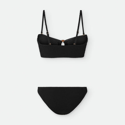 Bikini Teen Waterlemon Piqué Negro