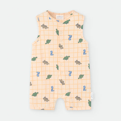 Pelele sin mangas niño Waterlemon Dinos Crudo