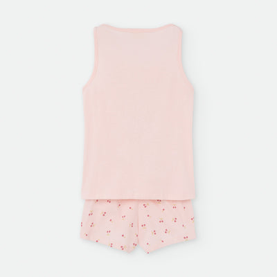 Pijama de tirantes "Kids & Mami" Waterlemon Cerezas