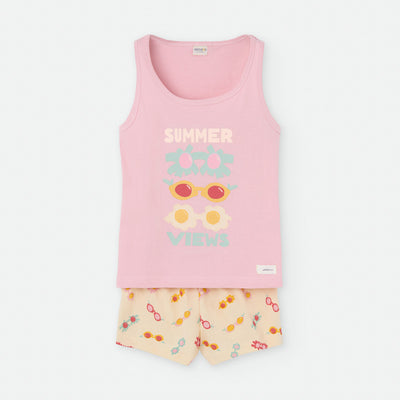 Pijama de tirantes "Kids & Mami" Waterlemon Gafas