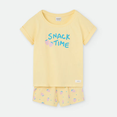 Pijama de tirantes "Kids & Mami" Waterlemon Fresas