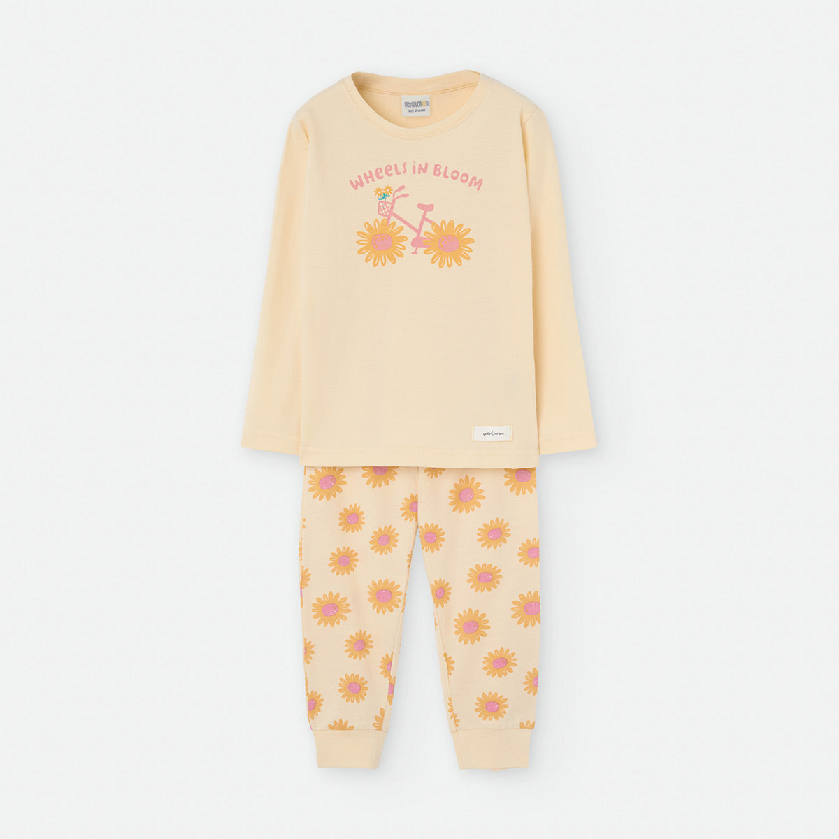 Pijama manga larga niña Waterlemon Margaritas