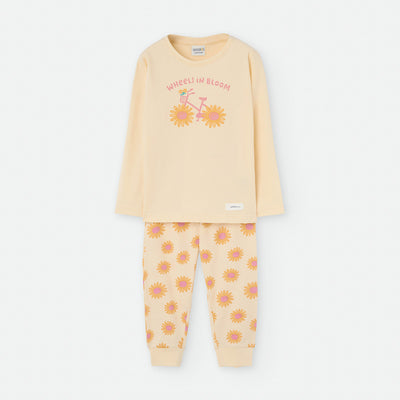 Pijama manga larga niña Waterlemon Margaritas