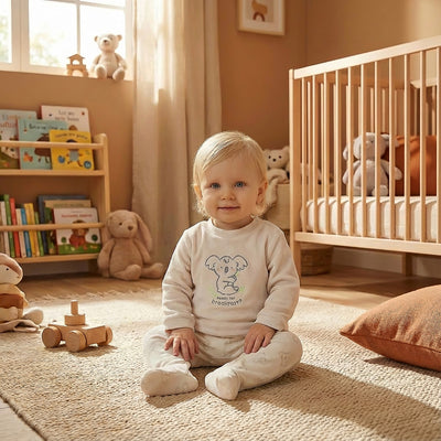 Pijama polaina para niño Waterlemon Koalala Gris