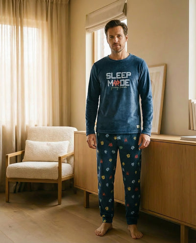 Pijama Waterlemon Game Over Azul