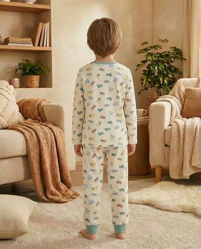 Pijama niño Waterlemon Fur & Wool Crudo
