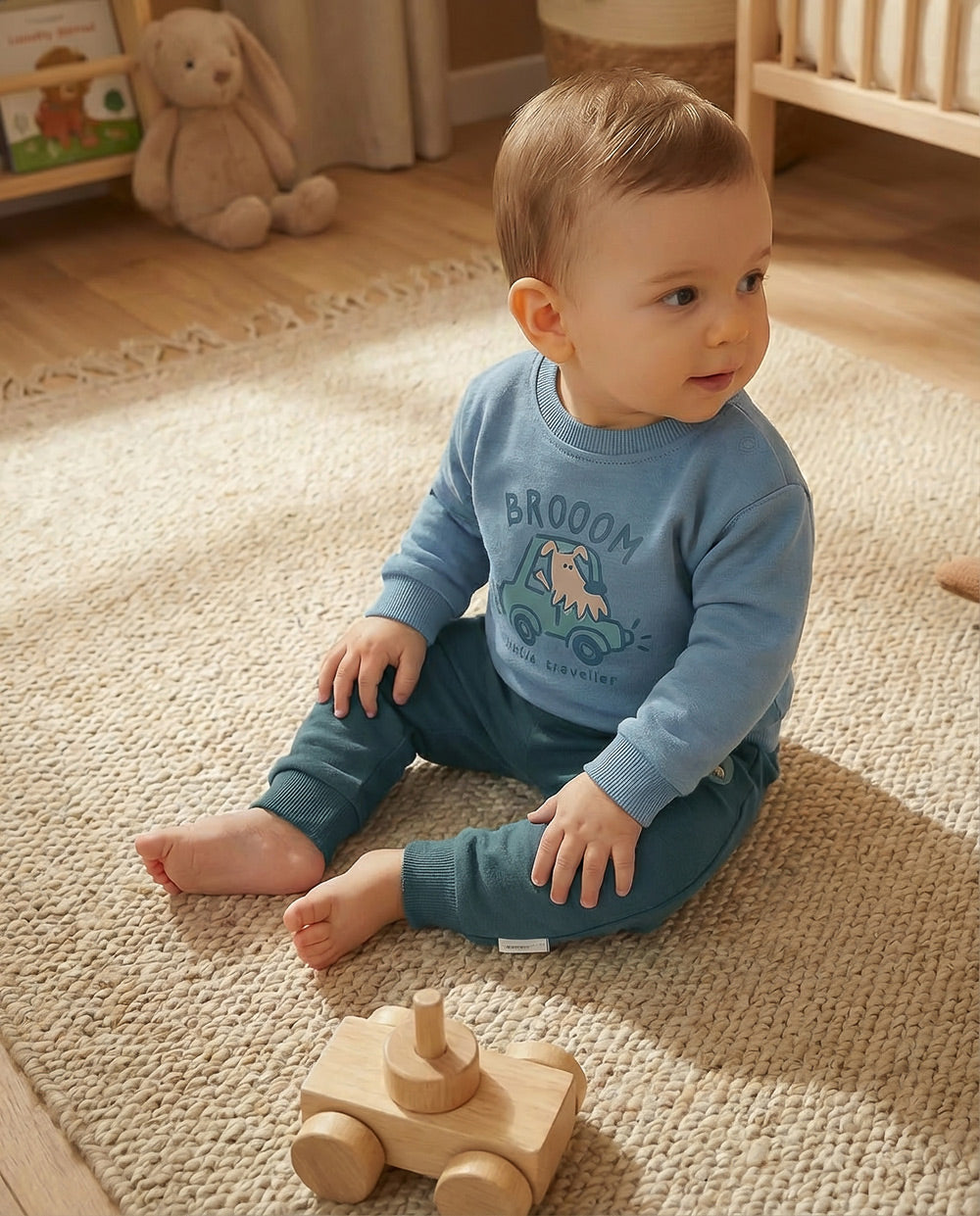 Conjunto bebé niño Waterlemon Perrito azul