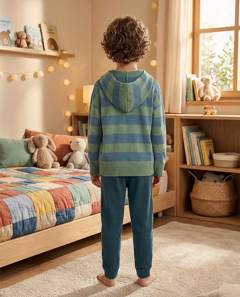 Conjunto infantil niño Waterlemon Rayas Azul