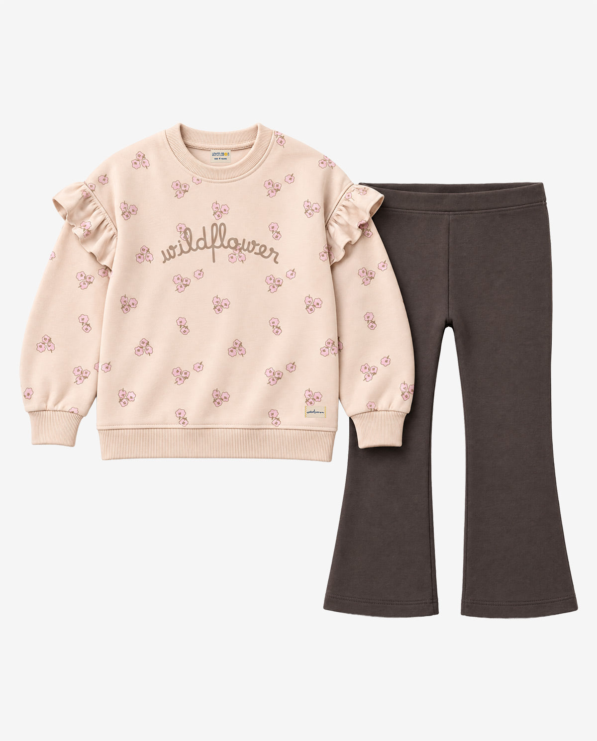 Conjunto infantil niña Waterlemon Flowers Crudo