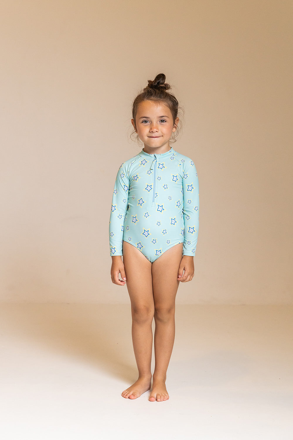 Bañador manga larga niña Waterlemon Star Glow