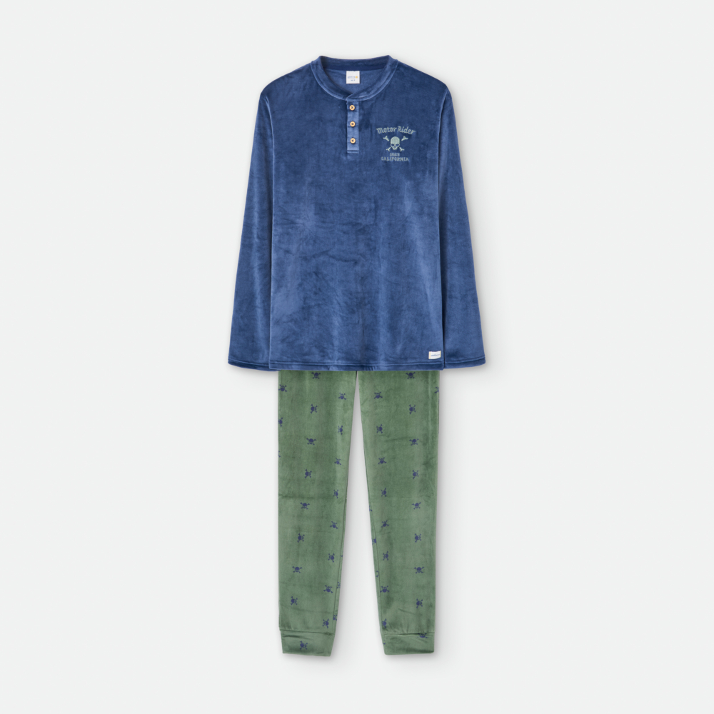 PIJAMA TERCIOPELO ELASTICO